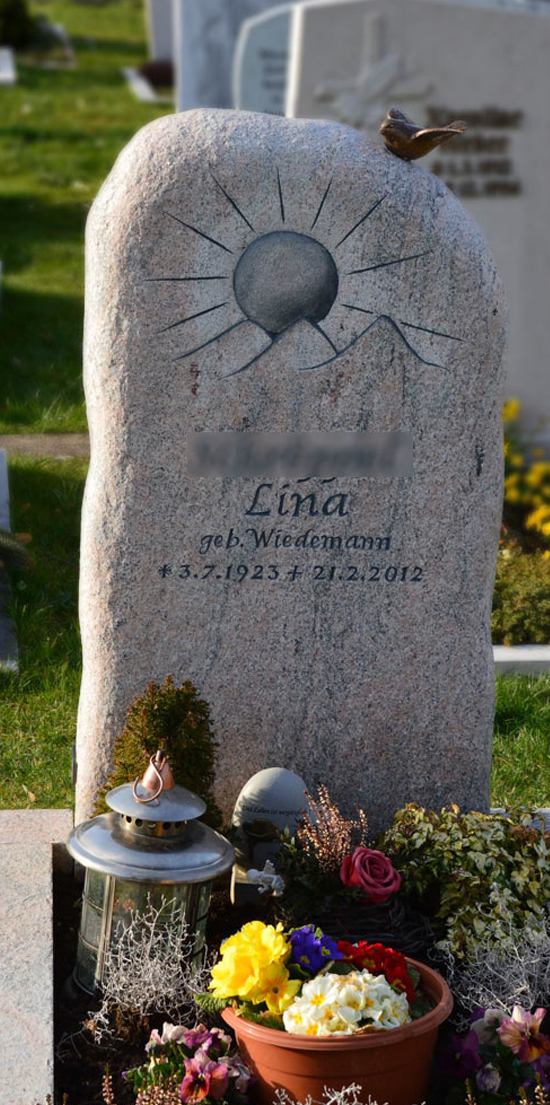 Einzelgrabstein Lina